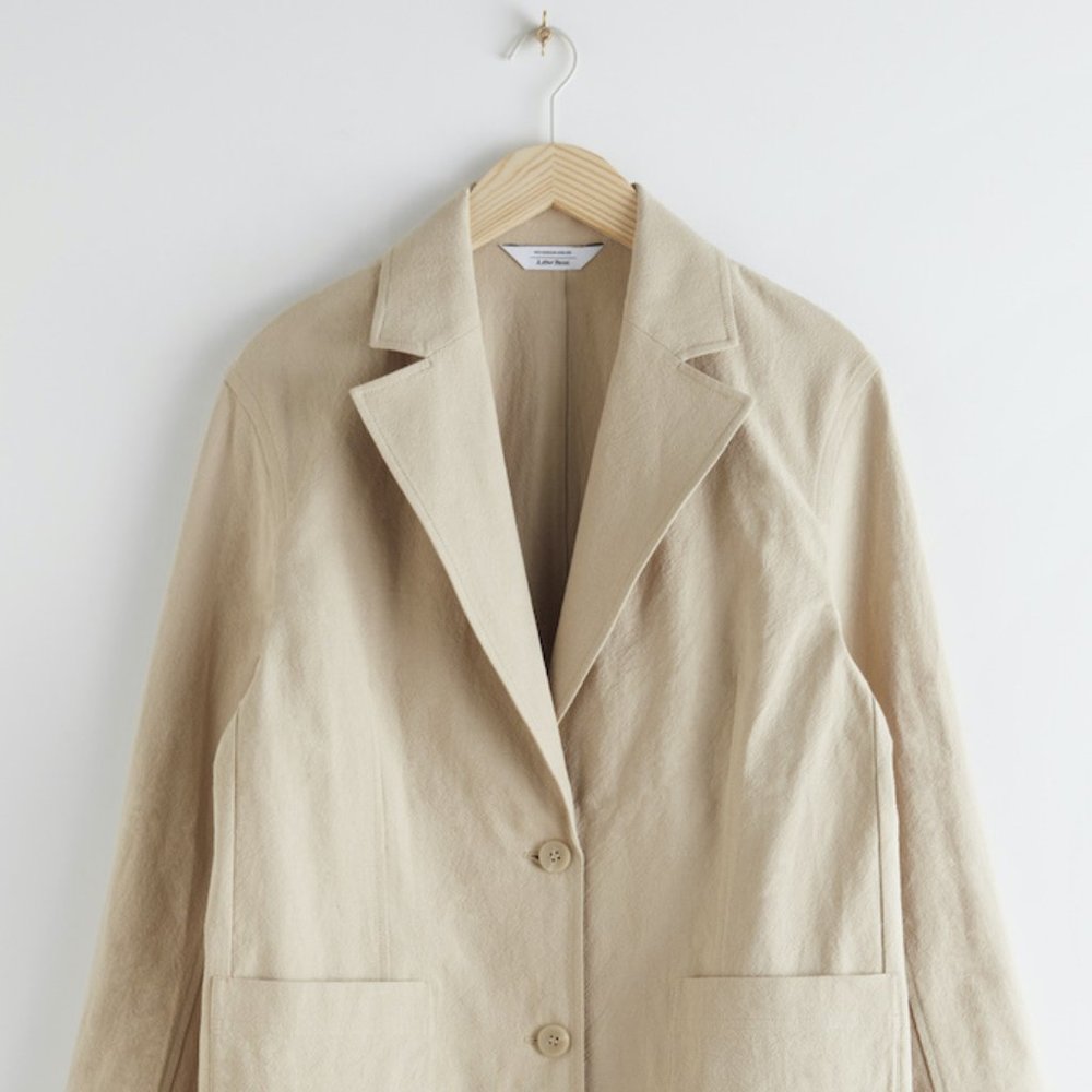 Organic Cotton Blend & Other Stories Tan Blazer (New with tags)